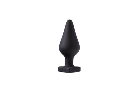 Temptasia Fuck Me Flexible Silicone Butt Plug Black - Butt Plugs