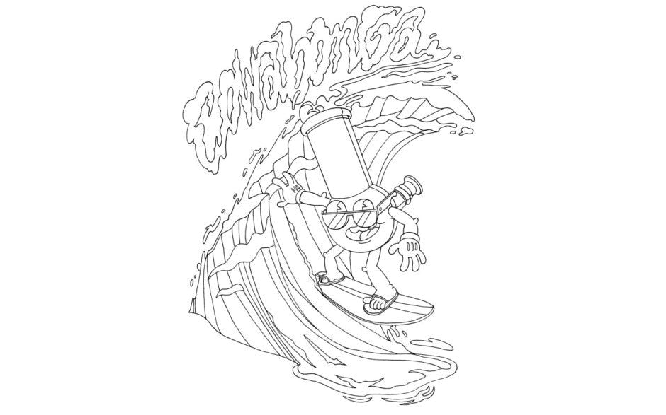 Wood Rocket High AF Adult Colouring Book - Party Gifts and Novelties