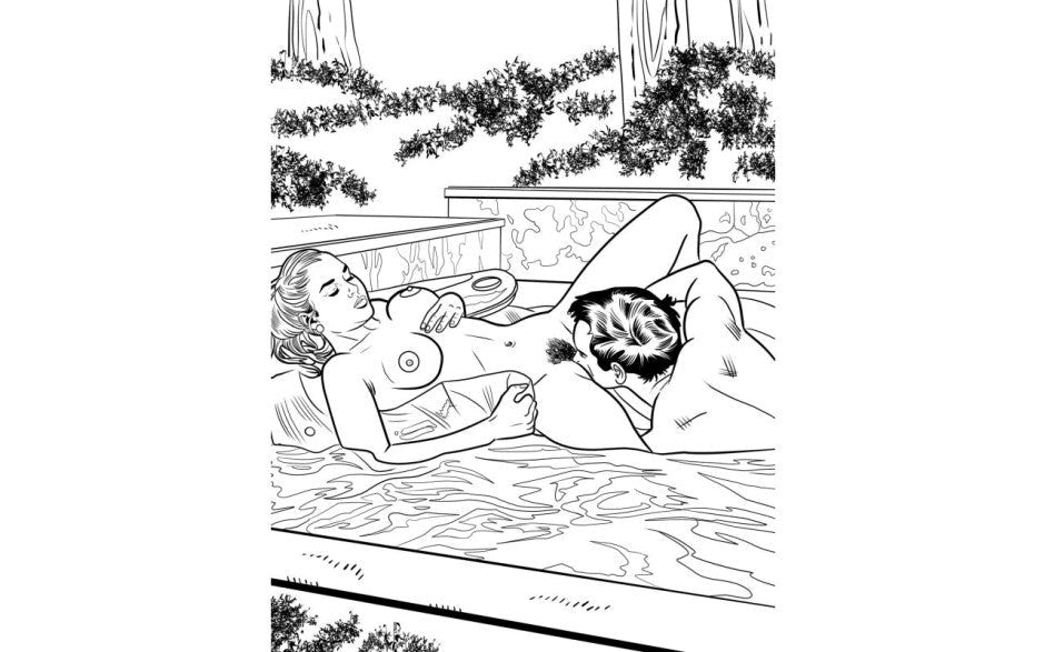 Wood Rocket Oral Sex Adult Colouring Book - Party Gifts and Novelties