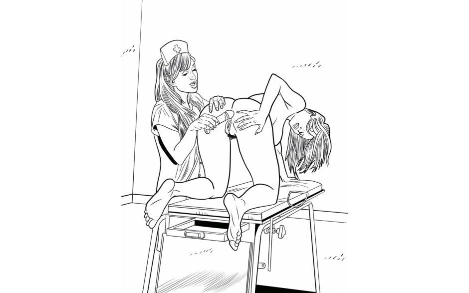 Wood Rocket XXX Nurses Adult Coloring Book - Party Gifts and Novelties