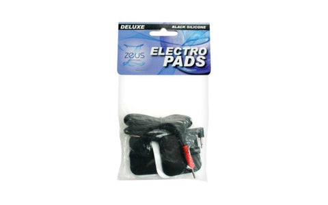 Zeus Deluxe Black Electro Pads 2 Pack - Electro Sex
