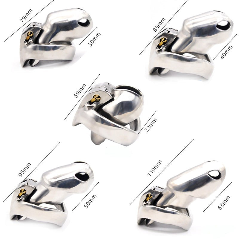 BDStyle Stainless Male Metal Chastity Cock Cage HTV3 XL - - Male Chastity