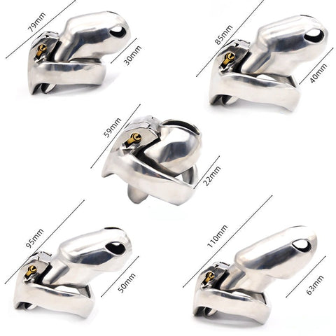 BDStyle Stainless Male Metal Chastity Cock Cage HTV3 XL - Male Chastity