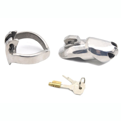 BDStyle Stainless Male Metal Chastity Cock Cage HTV3 XL - Male Chastity