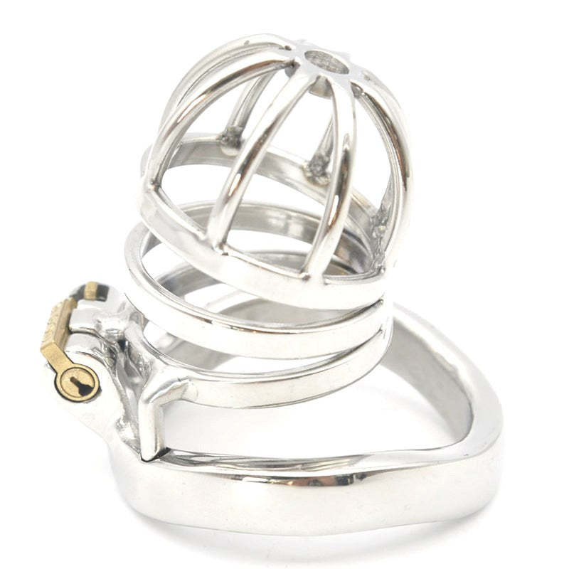 BDStyle New Bent Ring Male Chastity Cock Cage - - Male Chastity