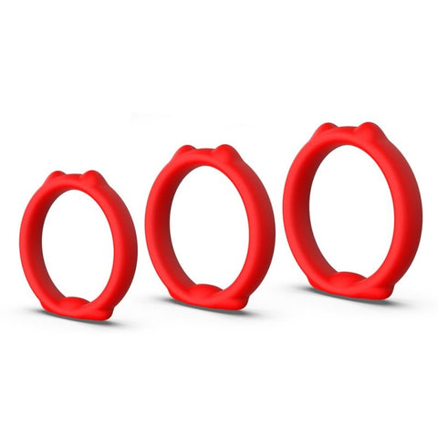 BDStyle Cat Silicone Cock Ring Set - Cock Ring Sets