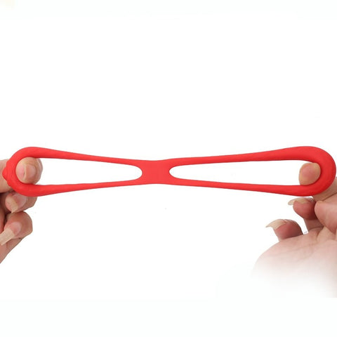 BDStyle Double Soft Ring Delay Silicone Cock Ring - Stretchy Cock Rings