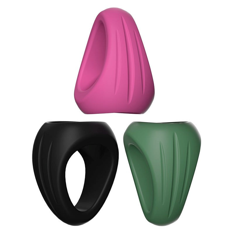 BDStyle 3 in 1 Stretchy Silicone Penis Ring - - Stretchy Cock Rings