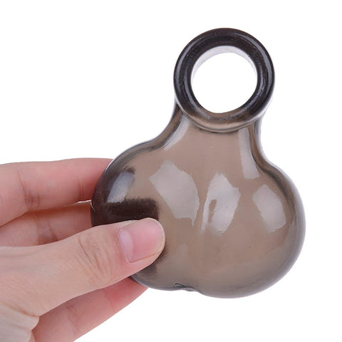 BDStyle Soft Scrotum Erection Enhancer Penis Sleeve - Ball and Cock Toys