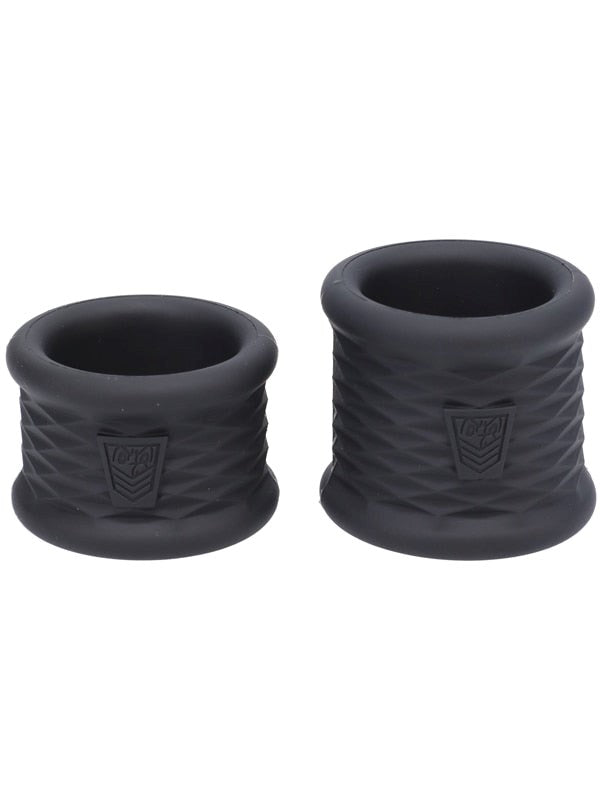 Doc Johnson Fort Troff Stretch Flex Trainers Cock Ring Black - Stretchy Cock Rings