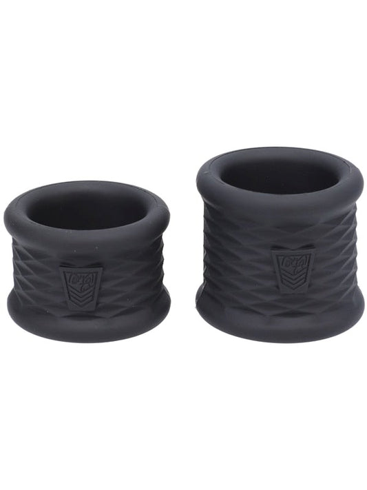 Doc Johnson Fort Troff Stretch Flex Trainers Cock Ring Black - Stretchy Cock Rings