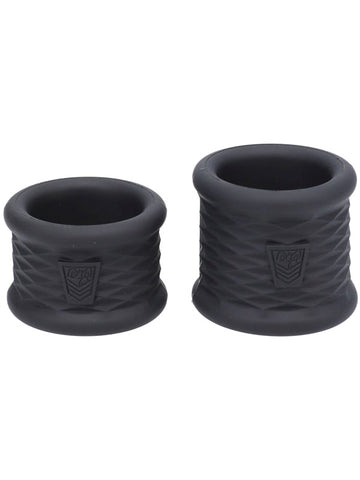 Doc Johnson Fort Troff Stretch Flex Trainers Cock Ring Black - Stretchy Cock Rings