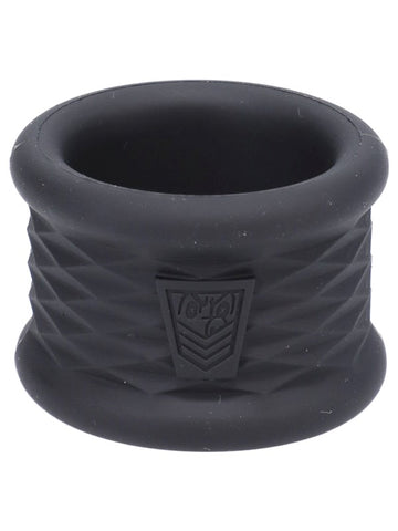 Doc Johnson Fort Troff Stretch Flex Trainers Cock Ring Black - Stretchy Cock Rings