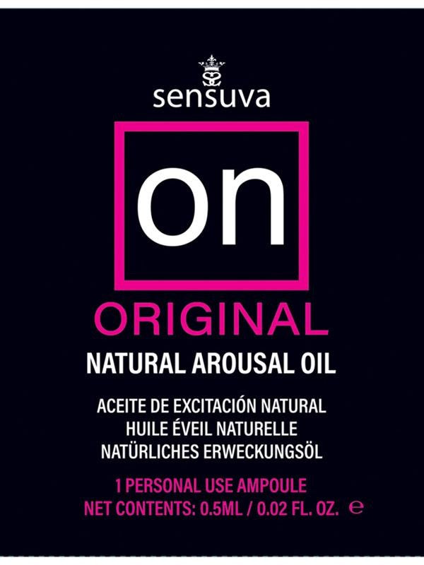 Sensuva On Original Arousal Adult Massage Oil Ampoule Packet - Massage Oils and Lubricants