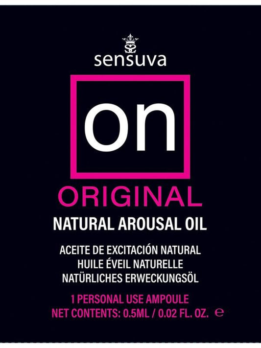Sensuva On Original Arousal Adult Massage Oil Ampoule Packet - Massage Oils and Lubricants