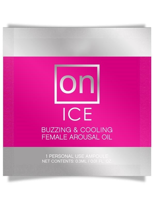 Sensuva On Ice Arousal Oil Single Use Ampoule Packet - - Massage Oils and Lubricants