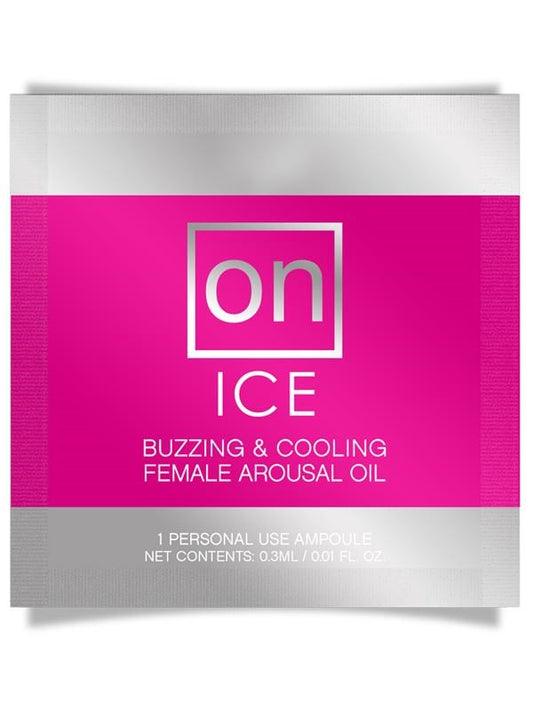 Sensuva On Ice Arousal Oil Single Use Ampoule Packet - Massage Oils and Lubricants