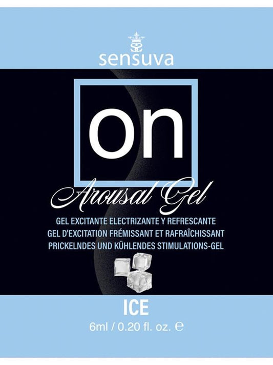 Sensuva On Ice Arousal Adult Gel 6ml Single Use Packet - Massage Oils and Lubricants