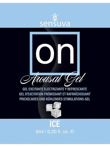 Sensuva On Ice Arousal Adult Gel 6ml Single Use Packet - Massage Oils and Lubricants