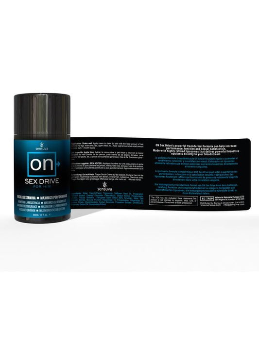 Sensuva On Sex Drive Performance Maximizer Gel For Him 50ml - Delay and Excite Sprays