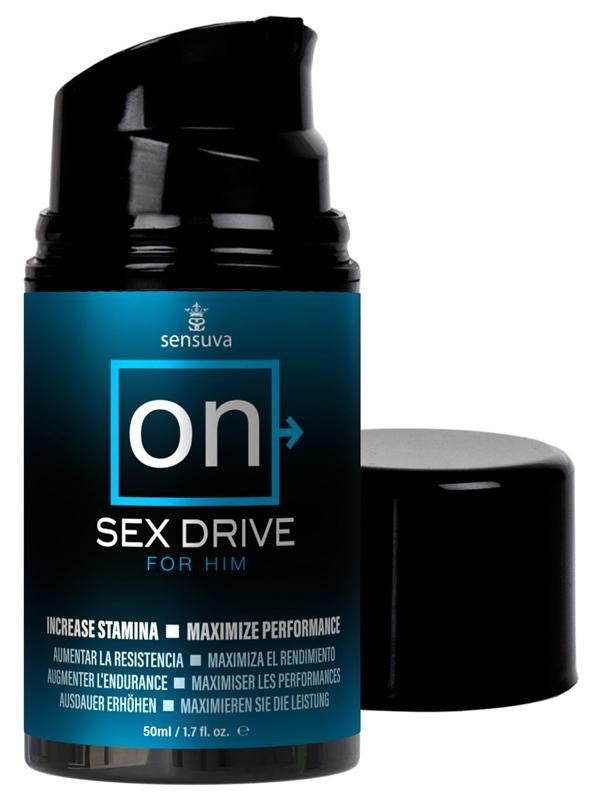 Sensuva On Sex Drive Performance Maximizer Gel For Him 50ml - Delay and Excite Sprays