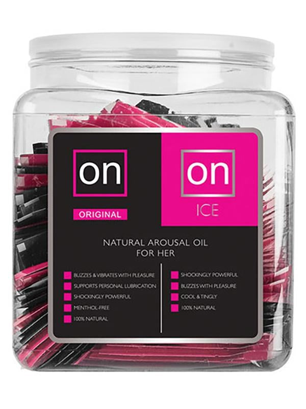 Sensuva On Arousal Oil Original & ICE Single Use Ampoule Tub 75 Piece - - Massage Oils and Lubricants