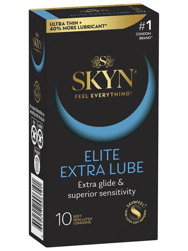 Skyn Elite Extra Lubricated Ultra Thin Condoms 10 Pack - - Condoms