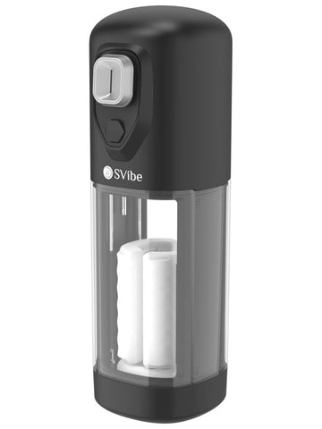 Svibe Ikon Volt Male Masturbator Transparent Black - Masturbators and Strokers