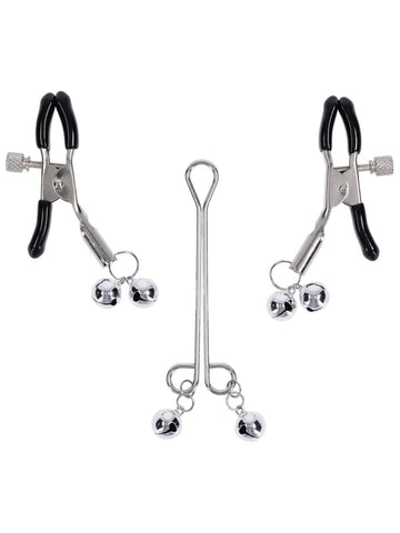 Sex and Mischief Shadow Bell Nipple and Clit Jewelry
