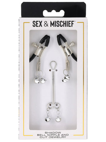 Sex and Mischief Shadow Bell Nipple and Clit Jewelry