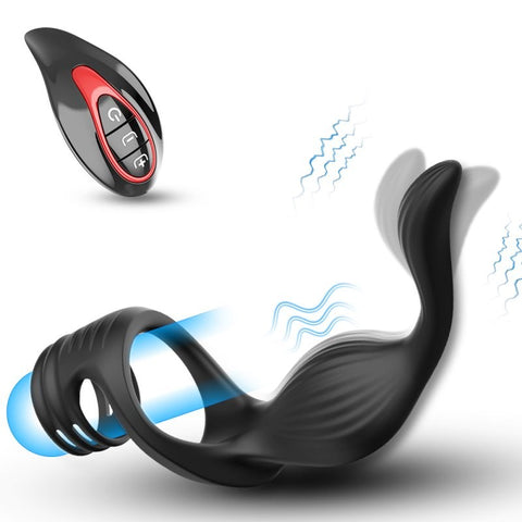 BDStyle Fly Bird Locking Cum Ring Vibrating Anal Massager - Vibrating Cock Rings