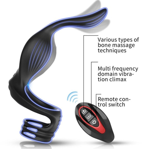 BDStyle Fly Bird Locking Cum Ring Vibrating Anal Massager - Vibrating Cock Rings