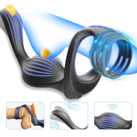 BDStyle Fly Bird Locking Cum Ring Vibrating Anal Massager - Vibrating Cock Rings