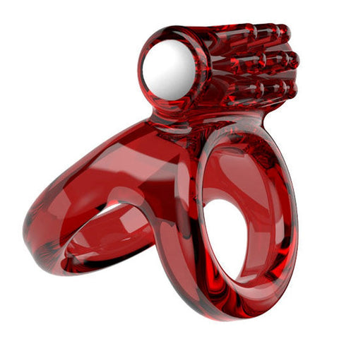 BDStyle Soft Lock Vibrating Penis Sleeve Ring - Vibrating Cock Rings