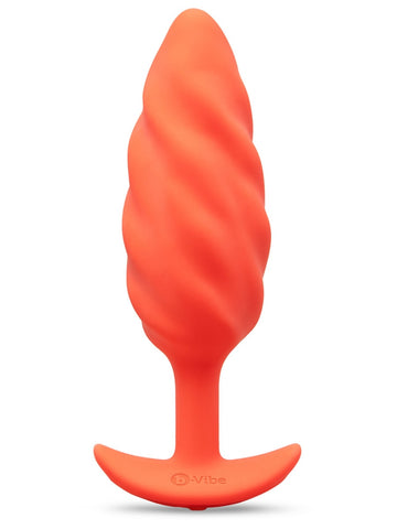 Swirl Texture Rechargeable Anal Plug by B-Vibe