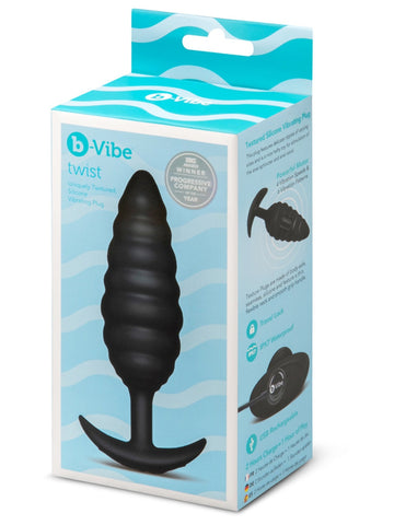 Twist Texture Vibrating Anal Plug by B-Vibe