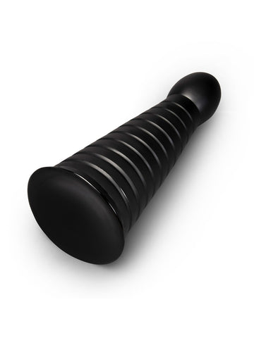 Cone 10 Inch Tapered & Ribbed Suction Cup Dildo by B-Vibe
