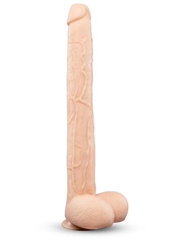 B-Vibe Bone 17 Inch Deep-Insert Dildo With Realistic Balls