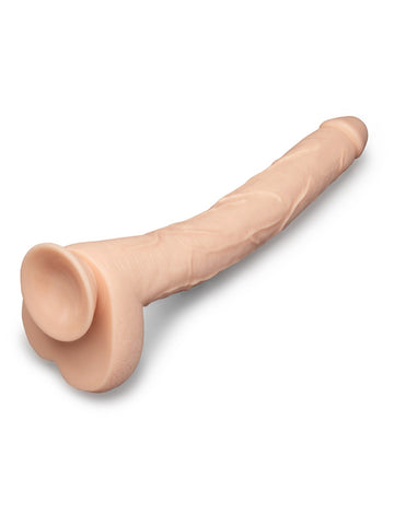 B-Vibe Bone 17 Inch Deep-Insert Dildo With Realistic Balls