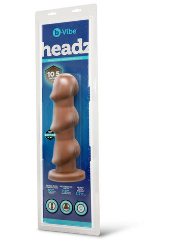 Headz 10.5 Inch Multi-Bulb Dildo With Flared Base by B-Vibe