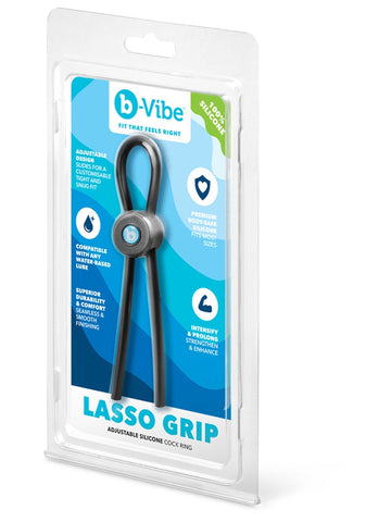 Lasso Grip Fully Adjustable Silicone Cock Ring by B-Vibe