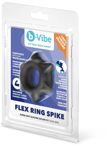 Flex Ring Spike Stretchy Silicone Cock Ring by B-Vibe