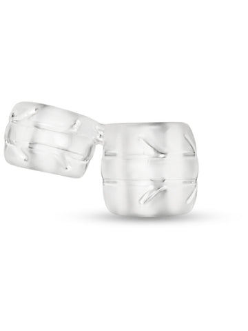 B-Vibe Strech-Tech Double Barrel Cock Ring & Ball Stretcher