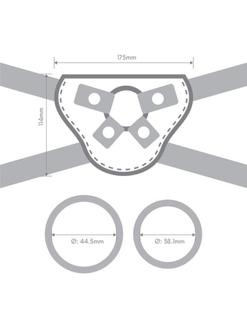Pop 5.5 Inch Silicone Dildo and Harness Set by Together