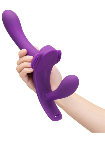 Lock-In Dual-Ended Vibrating Strap-On Set by Together