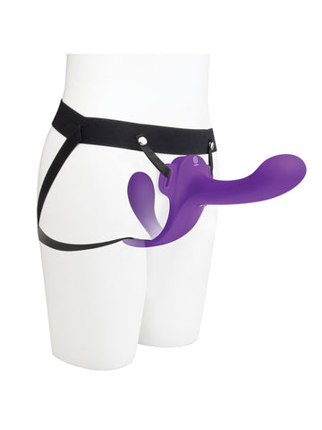 Lock-In Dual-Ended Vibrating Strap-On Set by Together