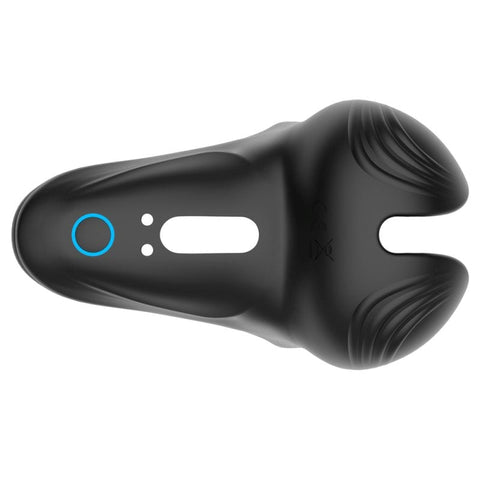 BDStyle Hoden Trinity Silicone Cock Ring with Taint Stimulator - Vibrating Cock Rings