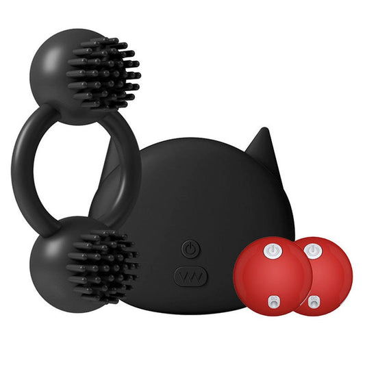 BDStyle 10 Functions Delay Loop Double Vibrating Cock Ring - Vibrating Cock Rings