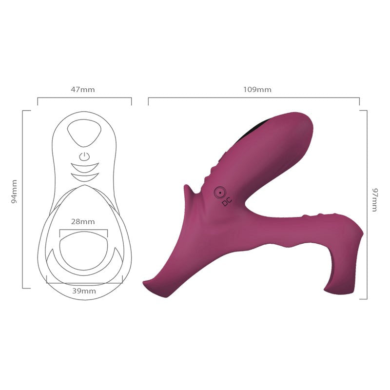 BDStyle Wireless Ranger Silicone Double Cock Rings - - Vibrating Cock Rings