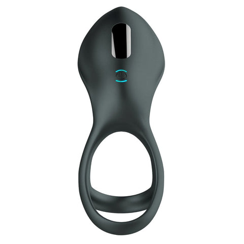 BDStyle 10 Functions Vibrating Cock Ring with Three Ring - Vibrating Cock Rings